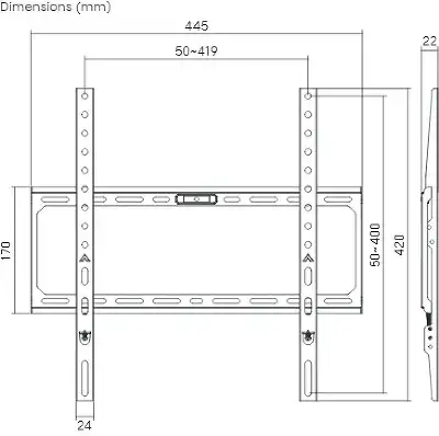 Кронштейн для телевизора Ultramounts UM822 черный 32