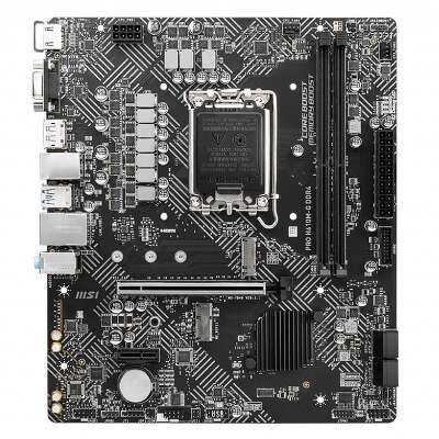 Материнская плата MSI PRO H610M-G DDR4 H610, LGA1700, 2*DDR4, 1*PCIEx16, 1*PCIEx1, 1*M.2, 4*USB3.2Gen1, 6*USB2.0, 4*SATA3.0, 1G, VGA, DP, HDMI, M-ATX, RTL