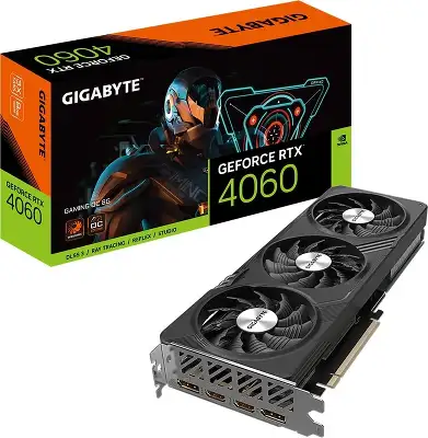 Видеокарта GIGABYTE NVIDIA nVidia GeForce RTX 4060 GAMING OC 8Gb DDR6 PCI-E 2HDMI, 2DP