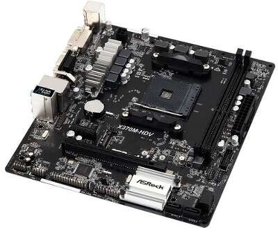 Материнская плата microATX LGAAM4 ASRock X370M-HDV