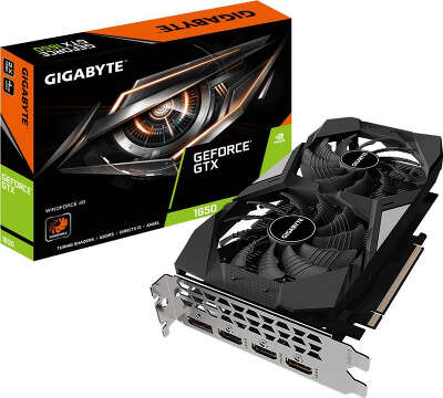 Видеокарта GIGABYTE nVidia GeForce GTX1650 WindForce 4Gb DDR5 PCI-E 3HDMI, DP