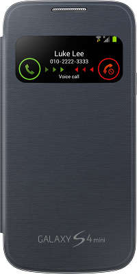Чехол - книжка Samsung S-View для GT-I9192 Galaxy S4 mini, Black (EF-CI919BBEGRU)