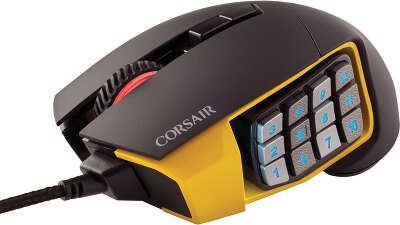 Мышь Corsair Gaming™ Scimitar PRO RGB, Black/Yellow