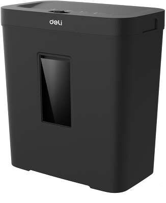 Шредер Deli ET021 черный с автоподачей (секр.P-4) фрагменты 8лист. 12лтр.