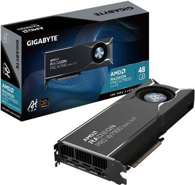 Видеокарта Gigabyte PRO W7900 DUAL SLOT AI TOP 48GB GDDR6 384bit mDP 3xDP BLOWER RTL