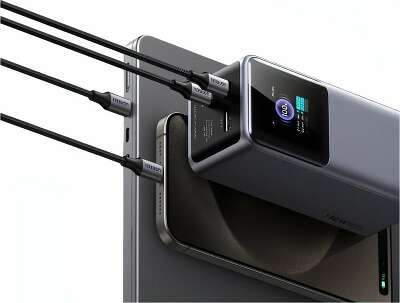 Внешний аккумулятор UGREEN PB721 (35524B) 20000mAh 130W Fast Charging Power Bank. Цвет: серый