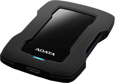Внешний жесткий диск/ Portable HDD 5TB ADATA HD330 (Black), Silicone, USB 3.2 Gen1, 133x89x23mm, 316g /3 года/