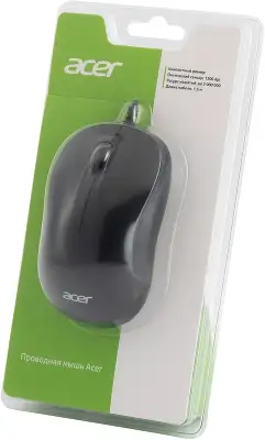 Мышь Acer OMW140 черный оптическая 1200dpi USB 3but (ZL.MCEEE.00L)
