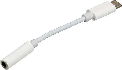 Переходник Jack 3.5 (f)-USB Type-C (m) 0.05м белый