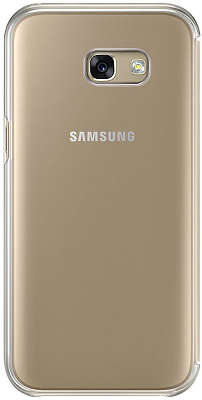 Чехол-книжка Samsung для Samsung Galaxy A5 (2017) Clear View Cover, золотистый (EF-ZA520CFEGRU)