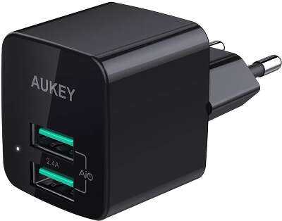 Зарядное устройство Aukey Travel Charger Dual Port, 12 Вт [PA-U32]