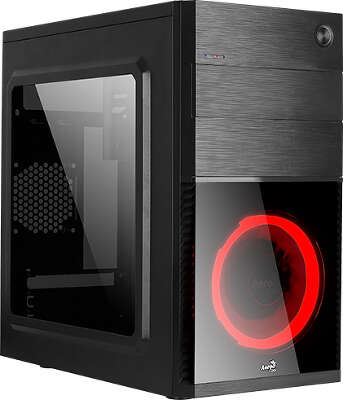 Корпус AeroCool CS-105 Red, черный, mATX, Без БП (CS-105 Red)