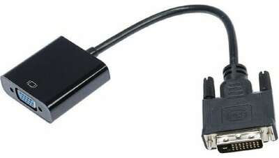 Cablexpert Переходник DVI-D-VGA Digital , 25M/15F, длина кабеля 0,2м, черный, пакет (A-DVID-VGAF-01)