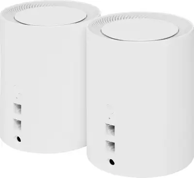 Бесшовный Mesh роутер Cudy M1800 (M1800(2-PACK)) AX1800 10/100/1000BASE-TX белый (упак.:2шт)