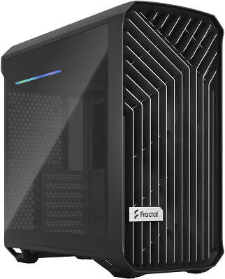 Корпус Fractal Design Torrent Compact Black TG Dark Tint, темно-серый, EATX, Без БП (FD-C-TOR1C-01)