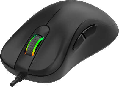 Игровая мышь HIPER STALKER чёрная (USB, 5 кнопок, 4000 dpi, PMW3327, OMRON+Kailh, RGB подсветка)