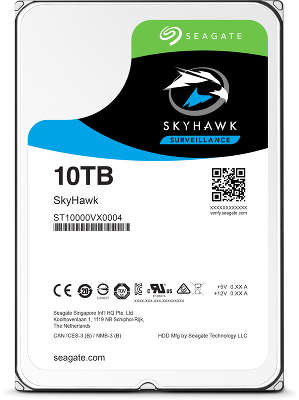 Жесткий диск Seagate SATA-III 10Tb ST10000VX0004 Skyhawk (7200rpm) 256Mb 3.5"