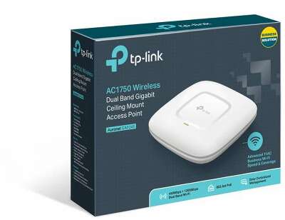 Точка доступа TP-Link EAP245 AC1750 10/100/1000BASE-TX белый
