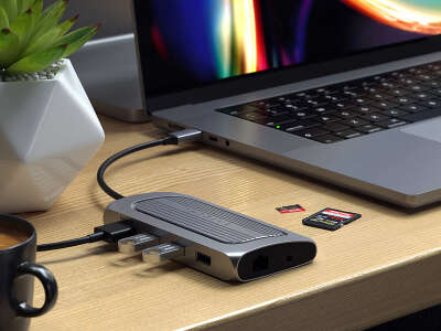 Адаптер Satechi USB4 Multiport Adapter with 8K HDMI, Space Grey [ST-U4MA3M]