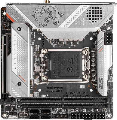 Материнская плата MSI MPG Z790I EDGE WIFI Soc-1700 Intel Z790 2xDDR5 mini-ITX AC`97 8ch(7.1) 2.5Gg RAID+HDMI+DP