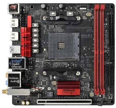 Материнская плата mini-ITX LGAAM4 ASRock Fatal1ty AB350 Gaming-ITX/ac