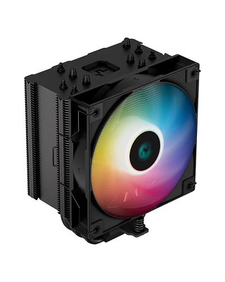 Кулер для процессора DEEPCOOL AG500 BK ARGB LGA1700/1200/115X/AM5/AM4 (12шт/кор, TDP 240W, PWM, ARGB Fan 120mm, 5 тепл. трубок) RET