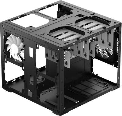 Корпус ПК без блока питания/ Case Fractal Design Node 804, Mini-Tower, 3x120mm, 2xUSB-A 3.2 mATX, mITX Black