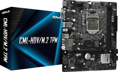 Материнская плата mATX LGA1200 ASRock CML-HDV/M.2 TPM