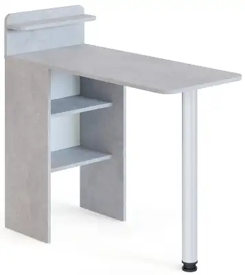 Стол для компьютера Сокол СП-19 складн. столешница ЛДСП бетон каркас хром (00-00015992)