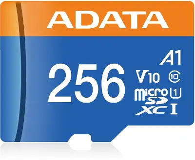 Флеш карта microSDXC 256GB A-Data AUSDX256GUICL10A1-RA1 Premier Pro + adapter