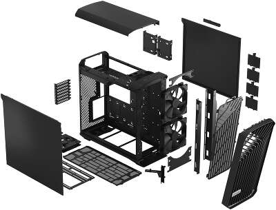 Корпус Fractal Design Torrent Black Solid, черный, EATX, Без БП (FD-C-TOR1A-05)