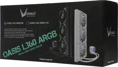Система водяного охлаждения Formula Oasis L360 ARGB Soc-AM5/AM4/1200/2066/1700/1851 черный 4-pin 1-27dB Al+Cu 360W Ret (OASIS L360 ARGB BK)