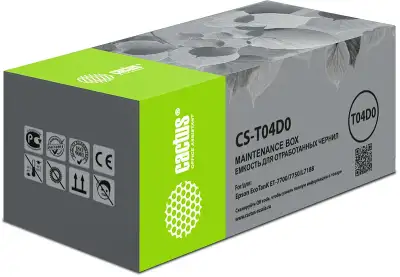 Бункер Cactus CS-T04D0 (T04D0 емкость для отработанных чернил) для Epson L7160/7180