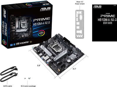 Материнская плата mATX LGA1200 ASUS PRIME H510M-A R2.0