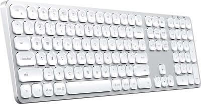 Беспроводная клавиатура Satechi Aluminum Bluetooth Keyboard with Numeric Keypad, Silver [ST-AMBKS-RU]