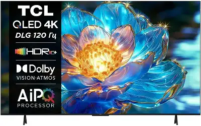 Телевизор 75" TCL 75T7B, 4K UHD, DVB-T /T2 /C, HDMIx3, USBx2, WiFi, Smart TV, черный
