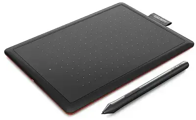 Графический планшет Wacom One by Small USB черный/красный
