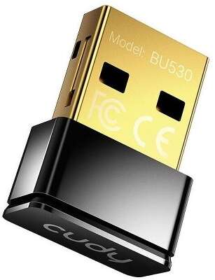 Адаптер беспроводной связи CUDY BU530 Bluetooth 5.3 Nano USB Adapter, Nano Size, USB 2.0, Windows 11/10/8.1/7