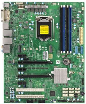 Материнcкая плата SuperMicro MBD-X11SAE-B (заглушка (MCP-260-00063-1) +2 провада CBL-0044L ) {10}