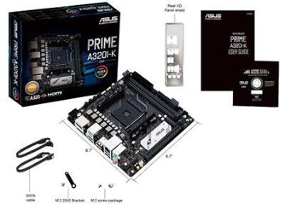 Материнская плата mini-ITX LGAAM4 ASUS PRIME A320I-K/CSM