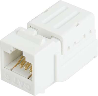 Модуль-вставка NIKOMAX типа Keystone, Кат.6 (Класс E), 250МГц, RJ45/8P8C, FT-TOOL/110/KRONE, T568A/B, неэкранированный, белый - гарантия: 5 лет расширенная / 25 лет системная