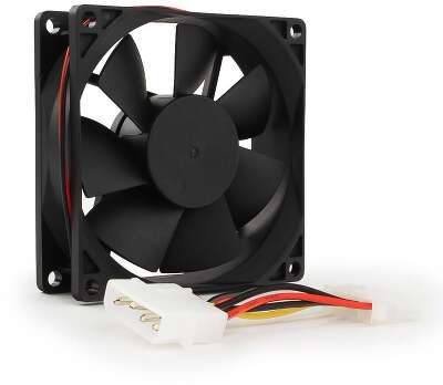 Вентилятор Gembird FANCASE-4, 80мм, 2600rpm, 27 дБА, Molex, 2шт
