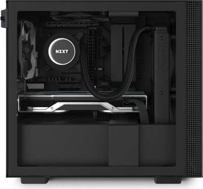 Корпус NZXT H210 Black, черный, mini-ITX, Без БП (CA-H210B-B1)