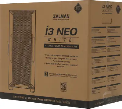 Корпус Zalman i3 NEO белый без БП ATX 4x120mm 5x140mm 2xUSB2.0 1xUSB3.0 audio bott PSU