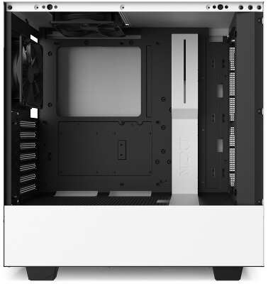 Корпус NZXT H510 White/black, белый, ATX, Без БП (CA-H510B-W1)