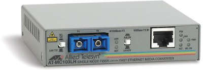 Медиаконвертер Allied Telesis AT-MC103XL-60 100TX RJ-45 to 100FX single-mode fiber SC