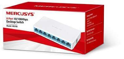 Коммутатор Mercusys MS108 (L2) 8x100Мбит/с неуправляемый