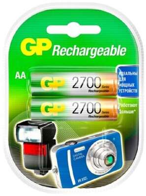 GP ReEnergy 270AAHC AA, емкость 2650 мАч (270AAHCRGY-2CRCB2) (2 шт. в уп-ке) 2PL2  аккумулятор