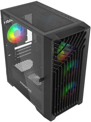 Корпус PowerCase Mistral Micro X4B, черный, ATX, без БП (CMMXB-L4)