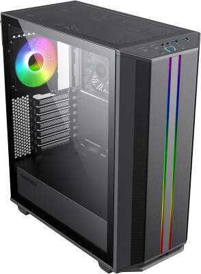 Корпус GameMax Precision COC, черный, ATX, Без БП (Precision COC Black (T808)